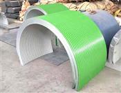 弧形（xíng）防雨罩-輸送機彩鋼圓弧拱形防雨罩